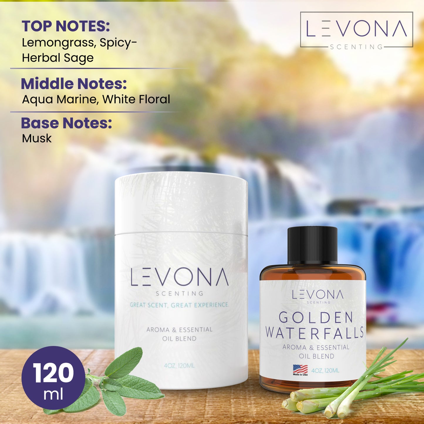 Essential Oil Golden Waterfalls