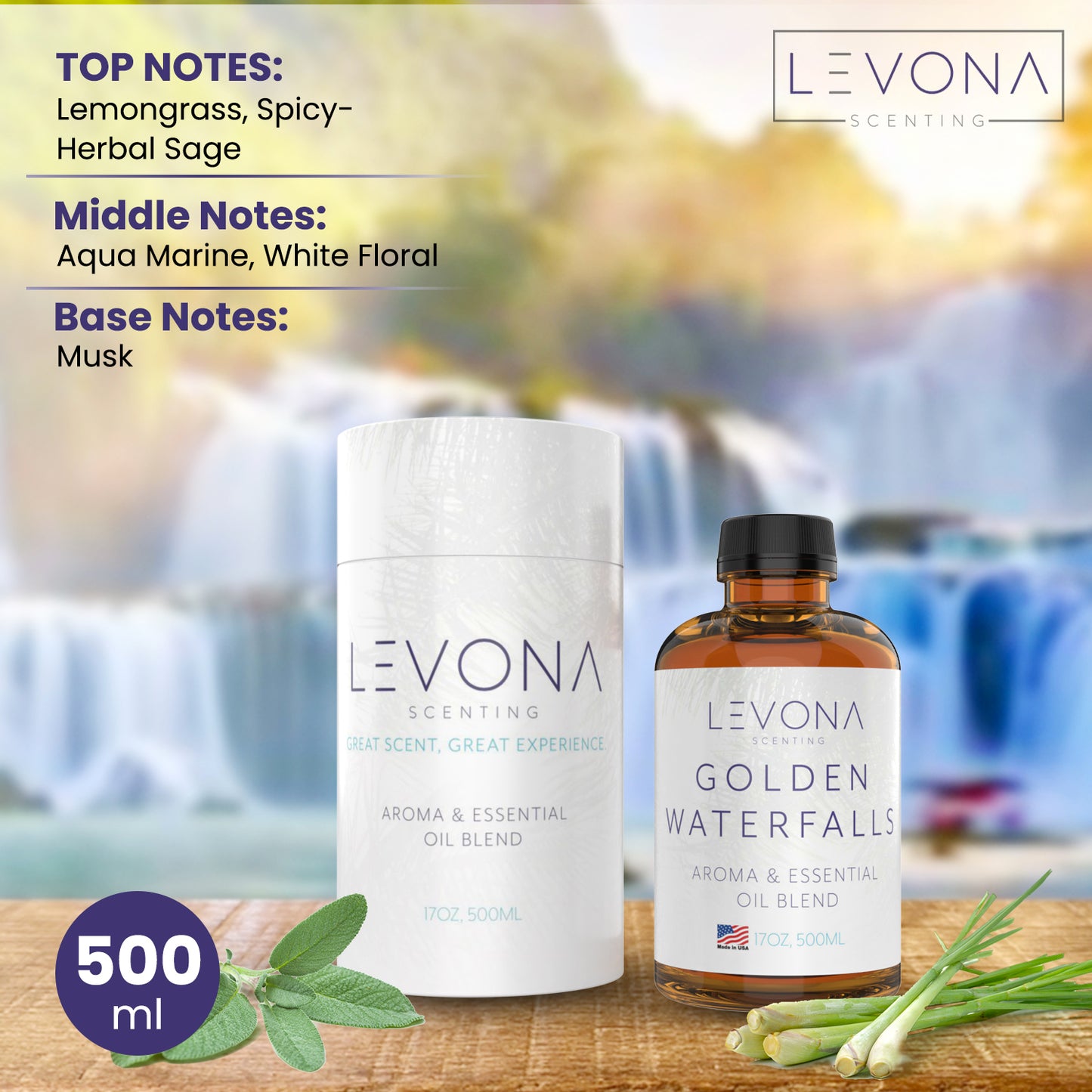 Essential Oil Golden Waterfalls