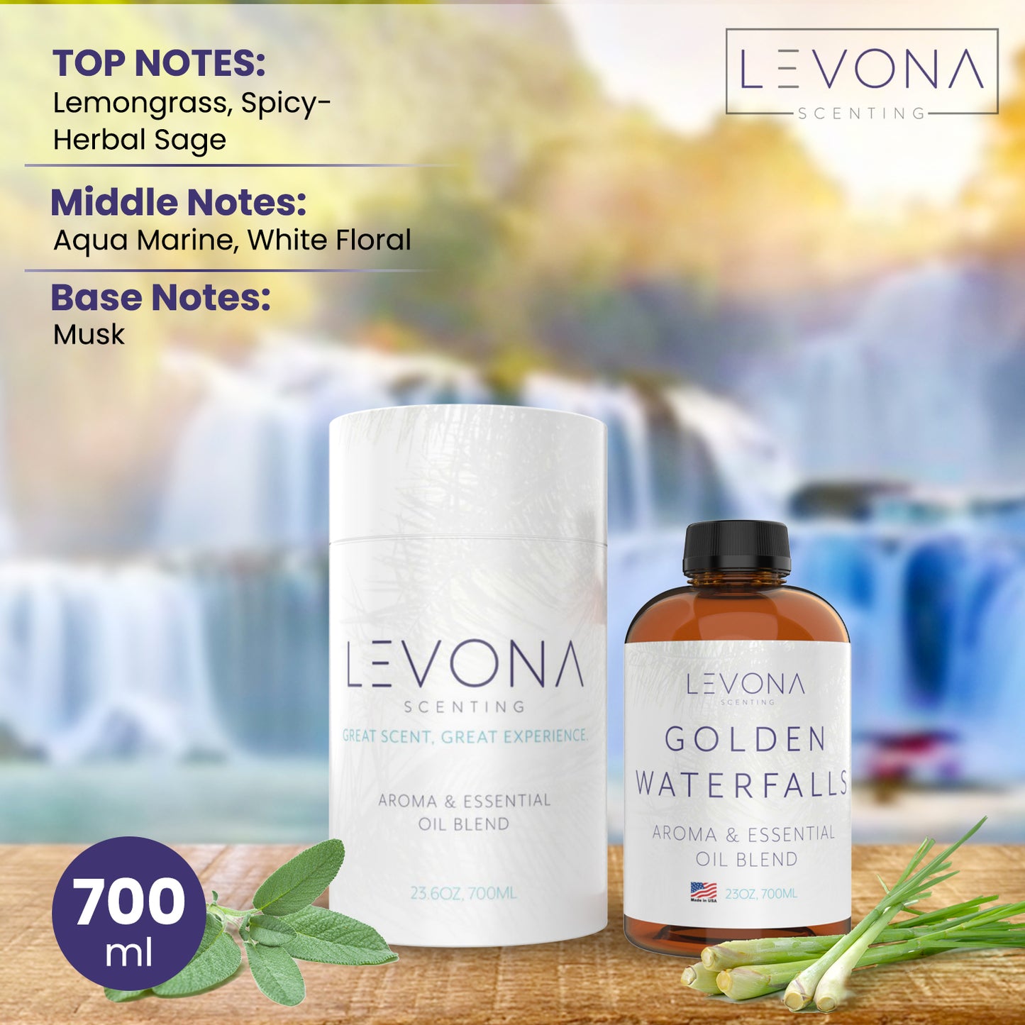 Essential Oil Golden Waterfalls