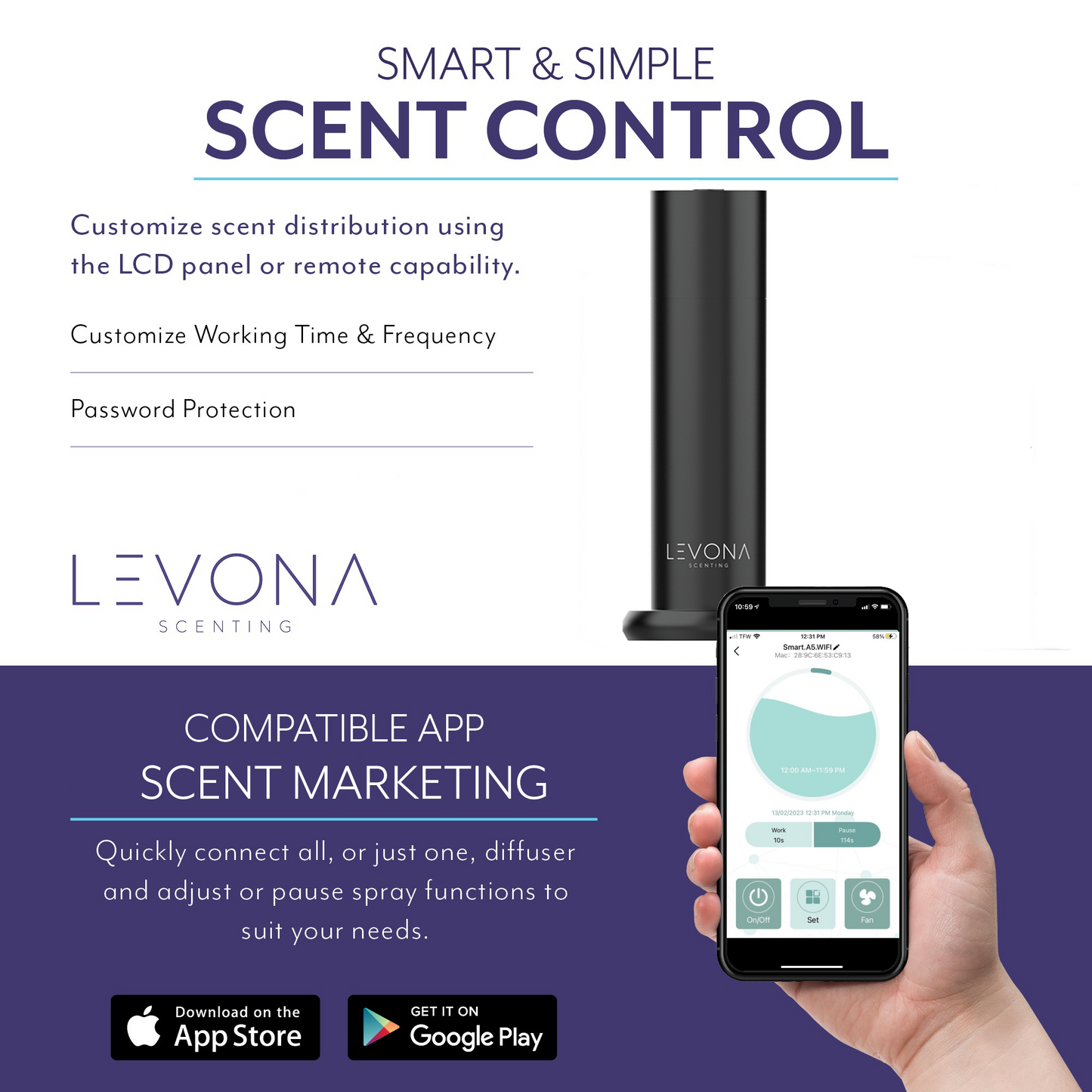 Levona Scent Acasa 1000 Essential Oil Diffuser