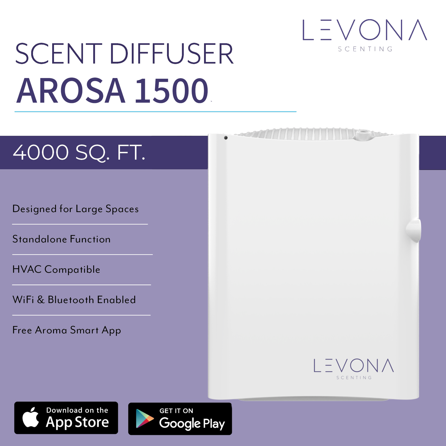 Levona Scent Arosa 1500 Essential Oil Diffuser